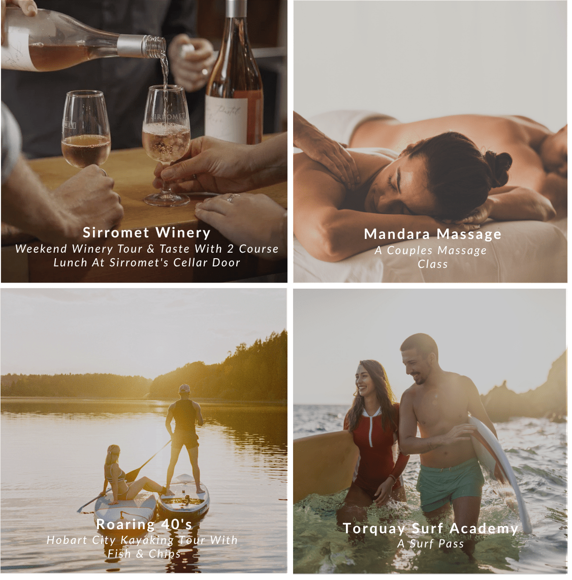 Moments for Two - Experience Portfolio for business - We Wander