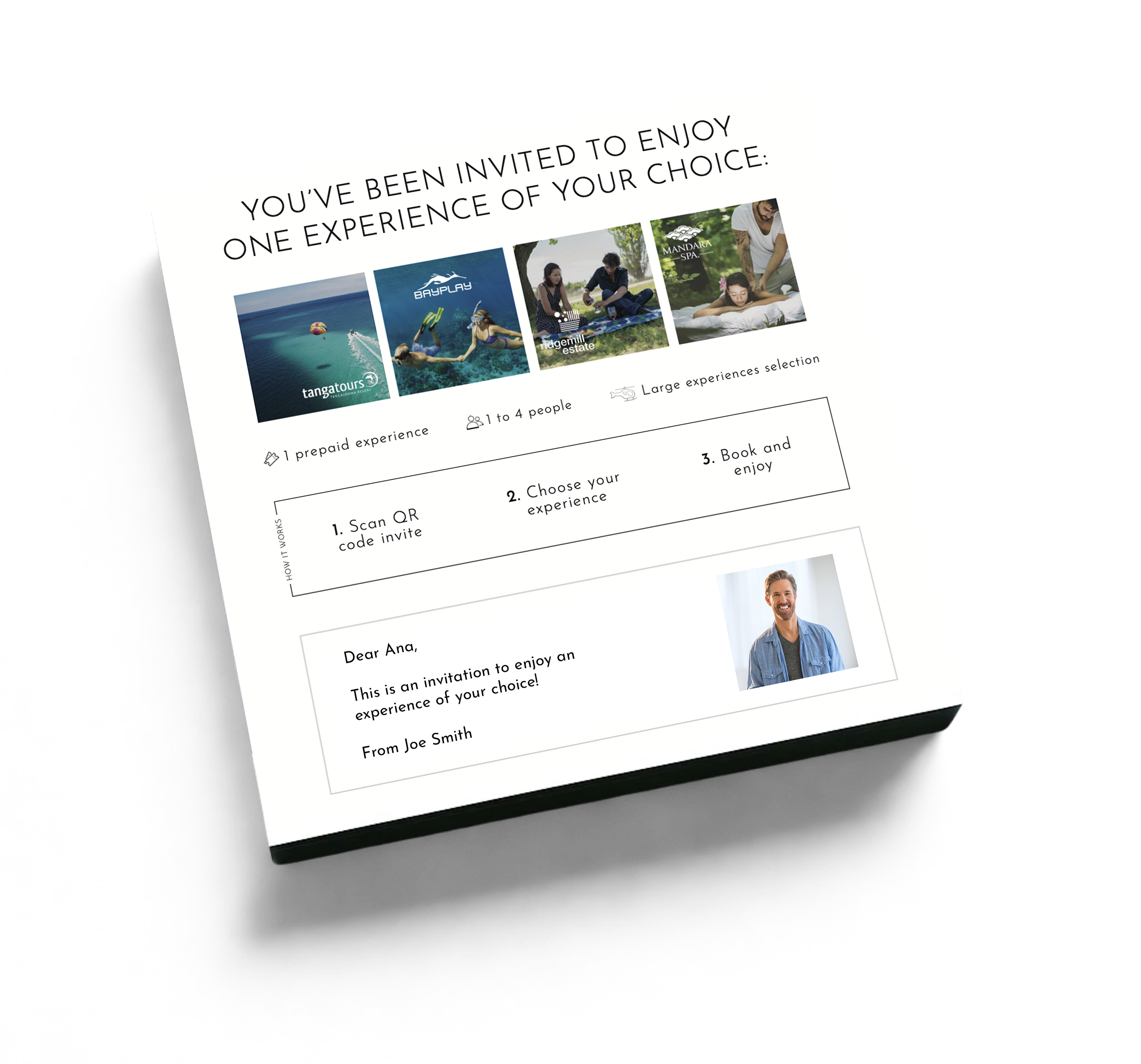Moments for Two - Experience Portfolio for business
